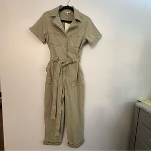 Skies Are Blue Khaki Jumpsuit NWT